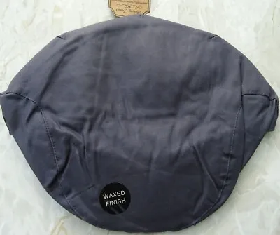 Blue HARVEY JAMES Waxed Flat Cap Peak Country Hat- Various Sizes S M L XL • £8.99