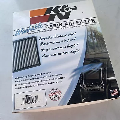 K&N VF2002 Cabin Air Filter: High-Performance Solution • $35