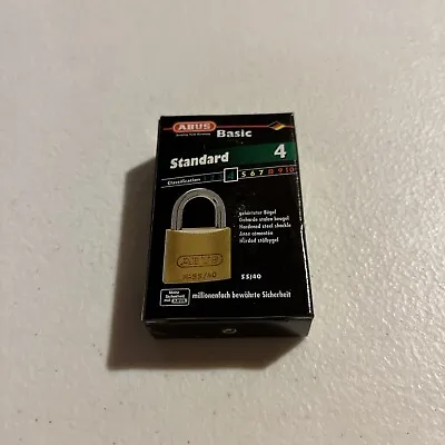 ABUS Basic 55/40 Keyed Alike Solid Brass Padlock New Classification 4 Standard • $13