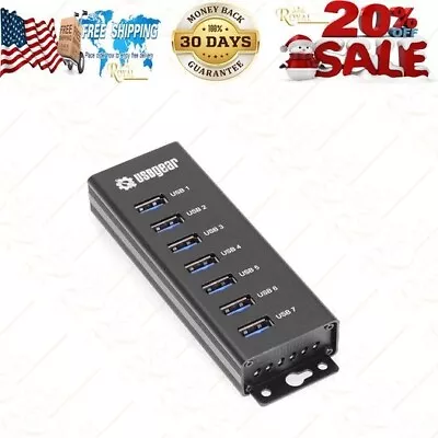 7-Port USB 3.2 Gen 1 Charging And SuperSpeed Mountable Data Hub • $53.95