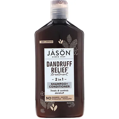 $30.01 • Buy Jason Natural, Dandruff Relief Treatment, 2 In 1, Shampoo + Conditioner, 12 Fl