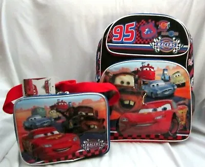 Lightning McQueen#95 With Tater 16  Red Backpack&Matching Insulated Lunchbox-New • $99.99