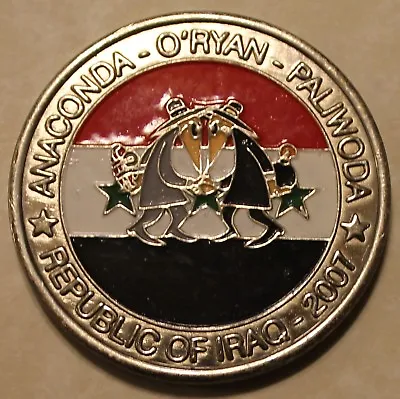 Explosive Ordnance Disposal EOD Iraq TF TROY 2007 FOB Military Challenge Coin • $95