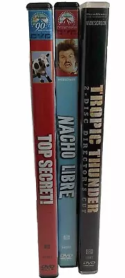 BUNDLE:(3 DVDs) Tropic Thunder (Unrated Director's Cut) Nacho Libre Top Secret • $18