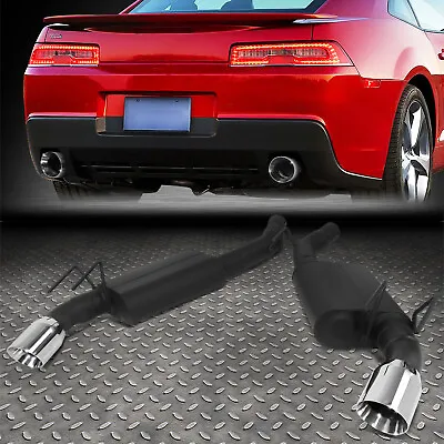 For 10-13 Chevy Camaro 6.2l 4 Od Round Muffler Tip Axle Back Exhaust System • $196.99