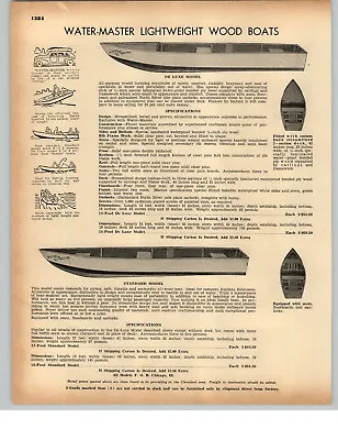 1942 PAPER AD Neptune Outboard Motors 9.5 6 4 2.5 1.5 HP Water Master Wood Boats • $14.98