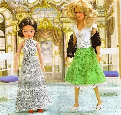 £1.99 • Buy KNITTING PATTERN Teenage Dolls Clothes Barbie Sindy Evening Party Dress Skirt 12