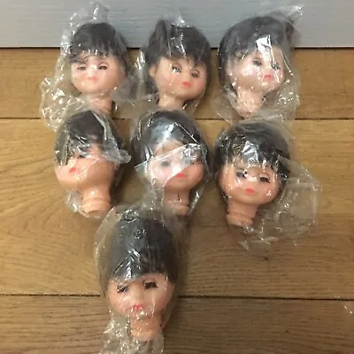 7 X Vintage Dolls Craft Head 9cm For Craft • £12.99