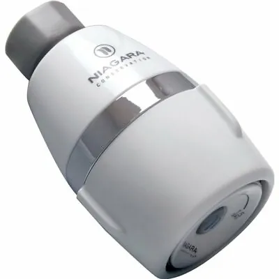 Niagara N2610 Water Saving Bi-Max 2 Flo Shower HeadAdj 1.0 GPM / 1.5 GPM White • $8.95