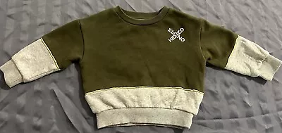 $5.24 • Buy Unisex KENZO Khaki Grey Sweater Jumper Size 2 Excellent Condition