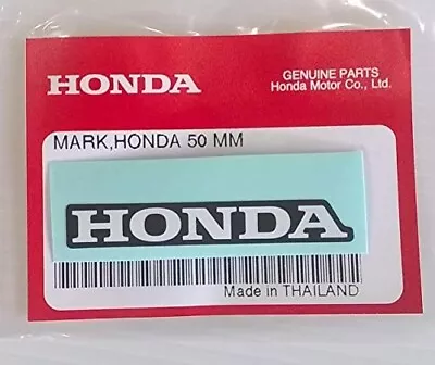 HONDA MARK 50mm  WHITE / BLACK DECAL STICKER LOGO BADGE *** GENUINE HONDA *** • £4.35