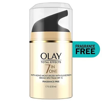 Olay Total Effects Face Moisturizer SPF 15 Fragrance-Free (3.4 Fl. Oz.) • $50