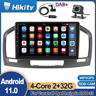 DAB+2+32G 9'' Android 11 Car Stereo Radio GPS For Vauxhall Opel Insignia 2008-13 • £164.99