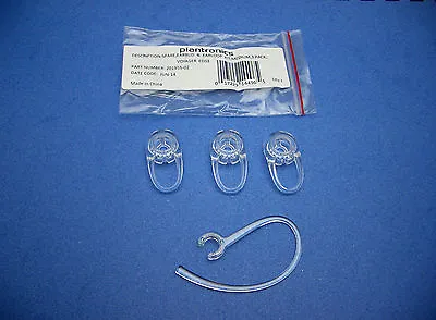 Plantronics Voyager Edge Clear Earbud Ear Tip Medium 3 Pack + One Ear Hook Loop • $42.28