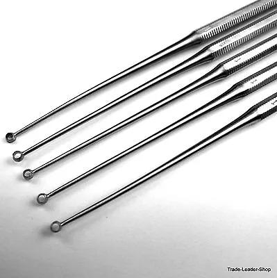 Set 5 Buck Ear Curette Sharp Straight Fig.1 ENT 16cm Surgical Loop Otology NATRA • $24.99