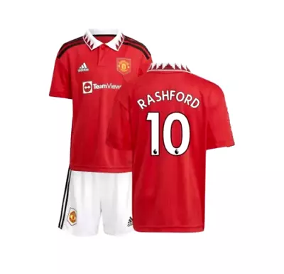 £28.99 • Buy Manchester United Man Utd Kids Home Shirt & Shorts Kit Ages 7-13 Years