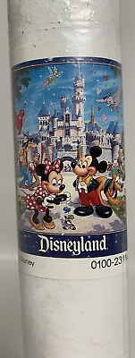 Disney Disneyland Park Poster 1980's Vintage New Old Stock Still Sealed • $12.96