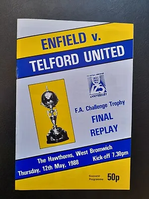 1988 Fa Trophy Final Replay Enfield V Telford United @ West Bromwich • £2.75