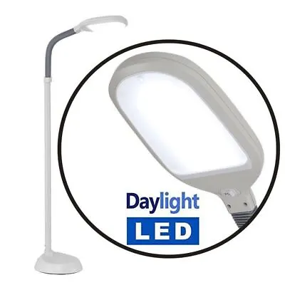 Floor Standing Daylight LED Reading Hobby Work Craft SAD Standard Lamp Light New • £28.95