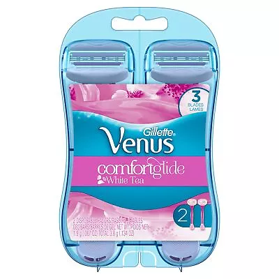 Gillette Venus ComfortGlide White Tea Scented Women's Disposable Razor 2 Count • $6.60