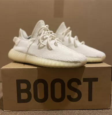 Size 10 - Adidas Yeezy Boost 350 V2 Low Cream White / Triple White - Used 9.5/10 • £194.97