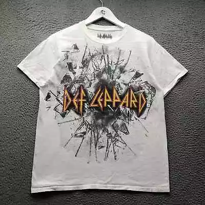 Def Leppard T-Shirt Men's M Short Sleeve Back By Popular Demand Worldwide Tour • $16.99