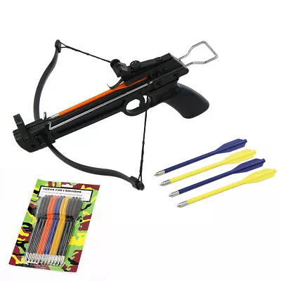 50 Lb Pistol Hunting Archery Crossbow Bow + 17 Bolts / Arrows 180 150 80 Mini • $22.79