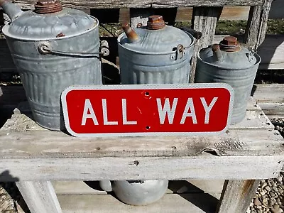 Street Sign 'All Way' 6  X 18  Aluminum Reflective  • $19.99