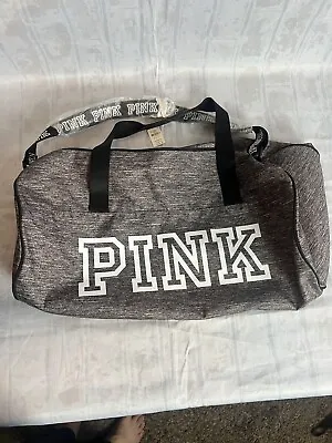 Victoria's Secret PINK Heather Gray New With Tags Duffle Bag Tote • $19.99