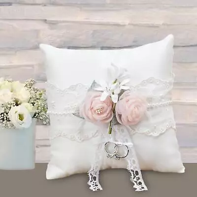 Wedding Rings Pillow Rings Cushion Bearer For Wedding Rings Engagement With 2pcs • £12.82