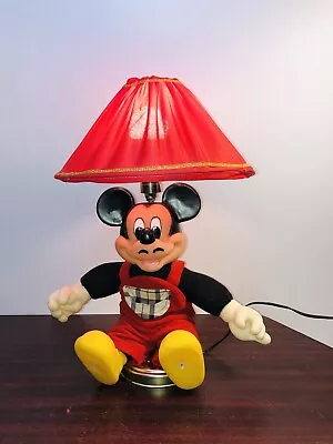 MICKEY MOUSE Vtg. Disney Table Lamp Night Lamp Nursery Kids • $41.99