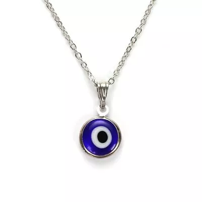 $7.99 • Buy Evil Eye Pendant Choker Necklace Resin Charms Fashion Jewelry For Men Women