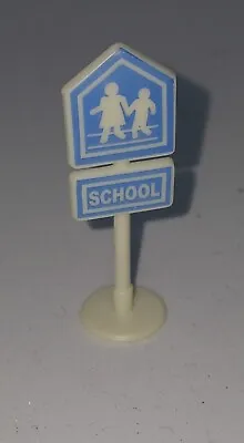 Vintage 1980's Miniature Road Sign School Crossing • $7