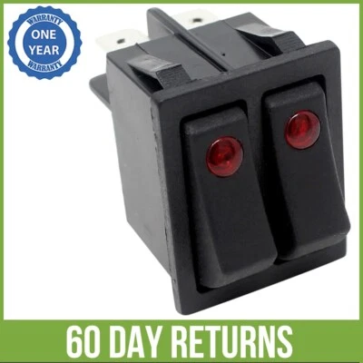 $12.95 • Buy Zing Ear ZE-235-2 Lighted Power Rocker Switch On Off 6 Prong Snap-in DPST 16A