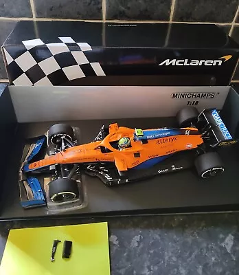 F1 Minichamps McLaren MCL35 Lando Norris 1/18 Scale 4 2ND Italian GP 2021 • £65