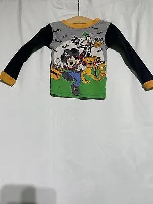 Toddler Disney Mickey  Halloween Long Sleeve Tight Fit Boy T3 • $5.42