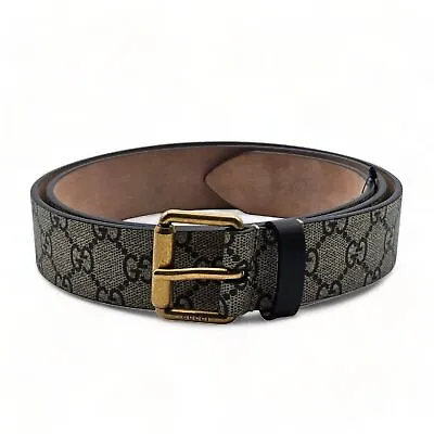 Gucci GG Supreme Kingsnake Brown Belt Size 115 46 434520 • $450