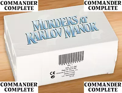 MURDERS AT KARLOV MANOR Complete Full Set Sealed Magic The Gathering MTG • $159.99