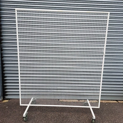 £63.75 • Buy Heavy Duty Grid Panel Free Standing Display On Bracked Swivel Castor Very Good