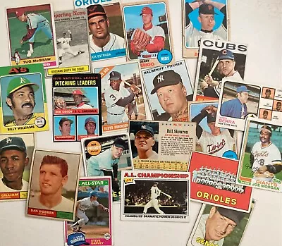 Vintage Low Grade Baseball Card Lot 1960s 1970s 1980s Incl Hall Of Famers • $9.39