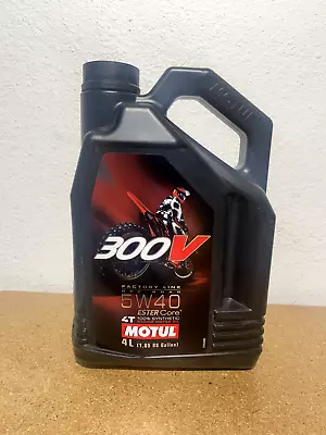 Motul 300V 5W-40 Synthetic Factory Line Racing Motorcycle Oil (104115) • $65