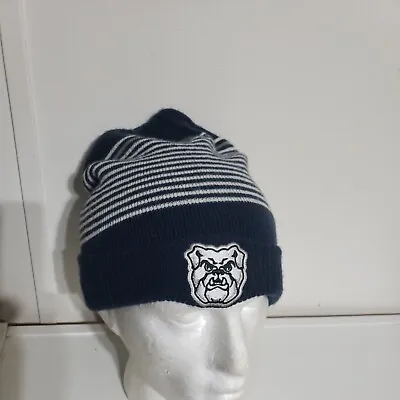 Connecticut Uconn Huskies  Blue/white Nik Striped Knit Beanie Hat Cap • $11.99