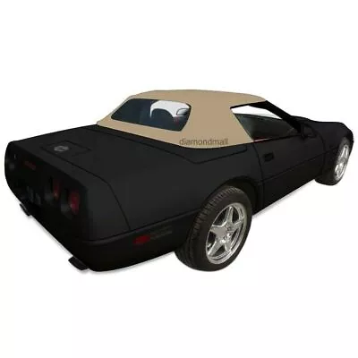 Fits Chevy Corvette C4 1994-96 Convertible Top & Heated GLASS Window Tan Cloth • $665.10