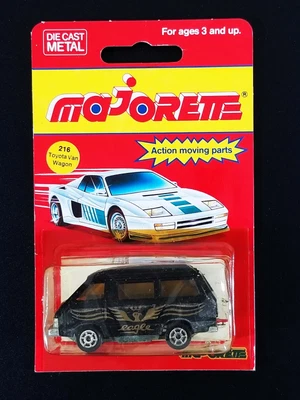 $39.95 • Buy Majorette Toyota Van Wagon Toyota Lite Ace / #216 / Black W/ Gold Eagle Tampo