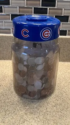 Rare~CHICAGO CUBS~Digital Coin Counting Money Jar~ SOLD AS IS ~ • $19.65