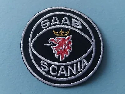 Motorsport Motor Racing Car Patch Sew / Iron On Badge:- Saab Scania • $5.83