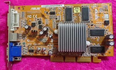 Rv Vintage PCI Video Card Asus A9250GE / Radeon 9250 256MB 128bit AGP   4212 • £38