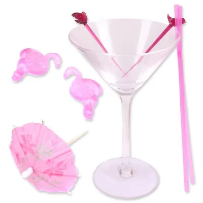 6Pc MARTINI STYLE GLASS SET Cocktail Making Set Birthday Christmas Gift Present • £9.03