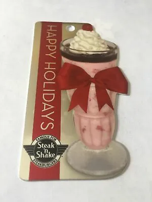 STEAK 'N SHAKE Happy Holidays Shake 2012 Die-Cut Foil Gift Card ( $0 )  • $2.50