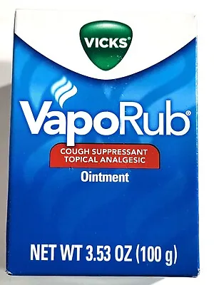 Vicks VapoRub Cough Suppressant Topical Analgesic Ointment - 3.53 Oz • $14.99